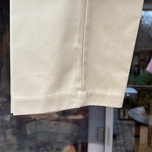 Alan Flusser Mens Khaki Golf Pants 40x30 100% cotton. Flat front straight leg. - Picture 3 of 11